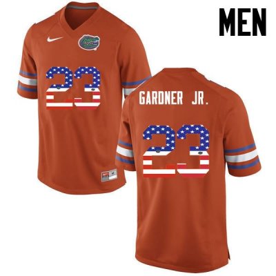 Men's Florida Gators #23 Chauncey Gardner Jr. NCAA Nike Orange USA Flag Fashion Authentic Stitched College Football Jersey KCM5062AO